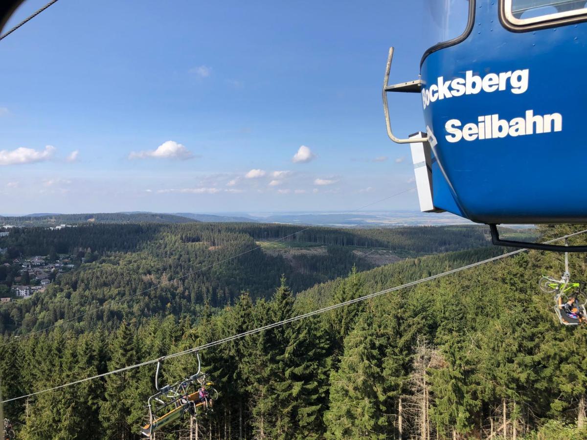 Appartamento Bocksbergglueck In Hahnenklee, Endreinigung, Bezogene Betten, Handtuecher Inklusive Goslar Esterno foto