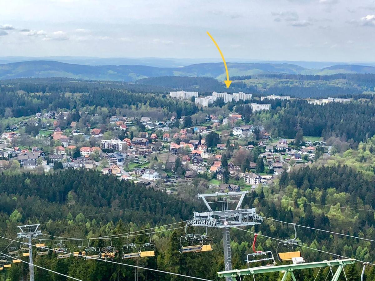 Appartamento Bocksbergglueck In Hahnenklee, Endreinigung, Bezogene Betten, Handtuecher Inklusive Goslar Esterno foto